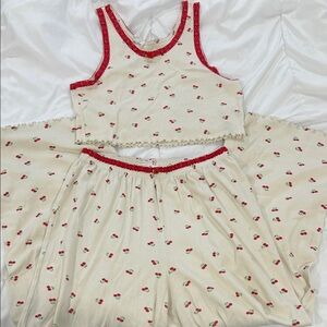 Cherry Print Pajama Set